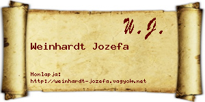 Weinhardt Jozefa névjegykártya